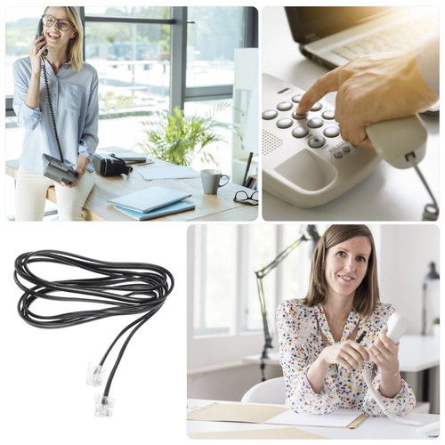 10 PCS Phone Line Cord RJ11 Connecting Wire Telephone Telephone Cord - Zdjęcie 11 z 12