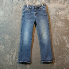 AMERICAN EAGLE JEANS MENS 30X30 BLUE STRETCH DARK WASH ORIGINGAL BOOTCUT