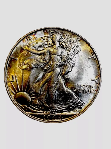 1944 Walking Liberty Half. GEM BU From Old Estate