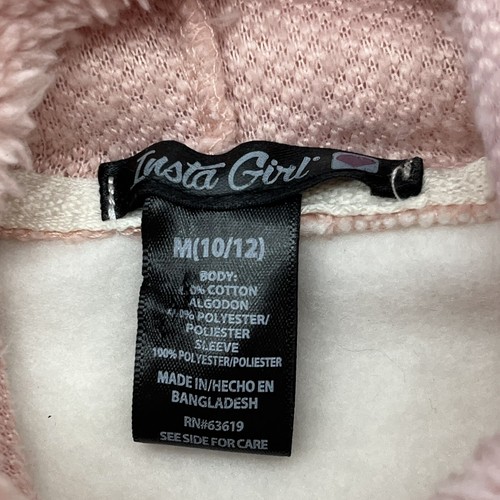 Insta Girl White “Love More” Hoodie Girls Size Medium - Picture 2 of 5