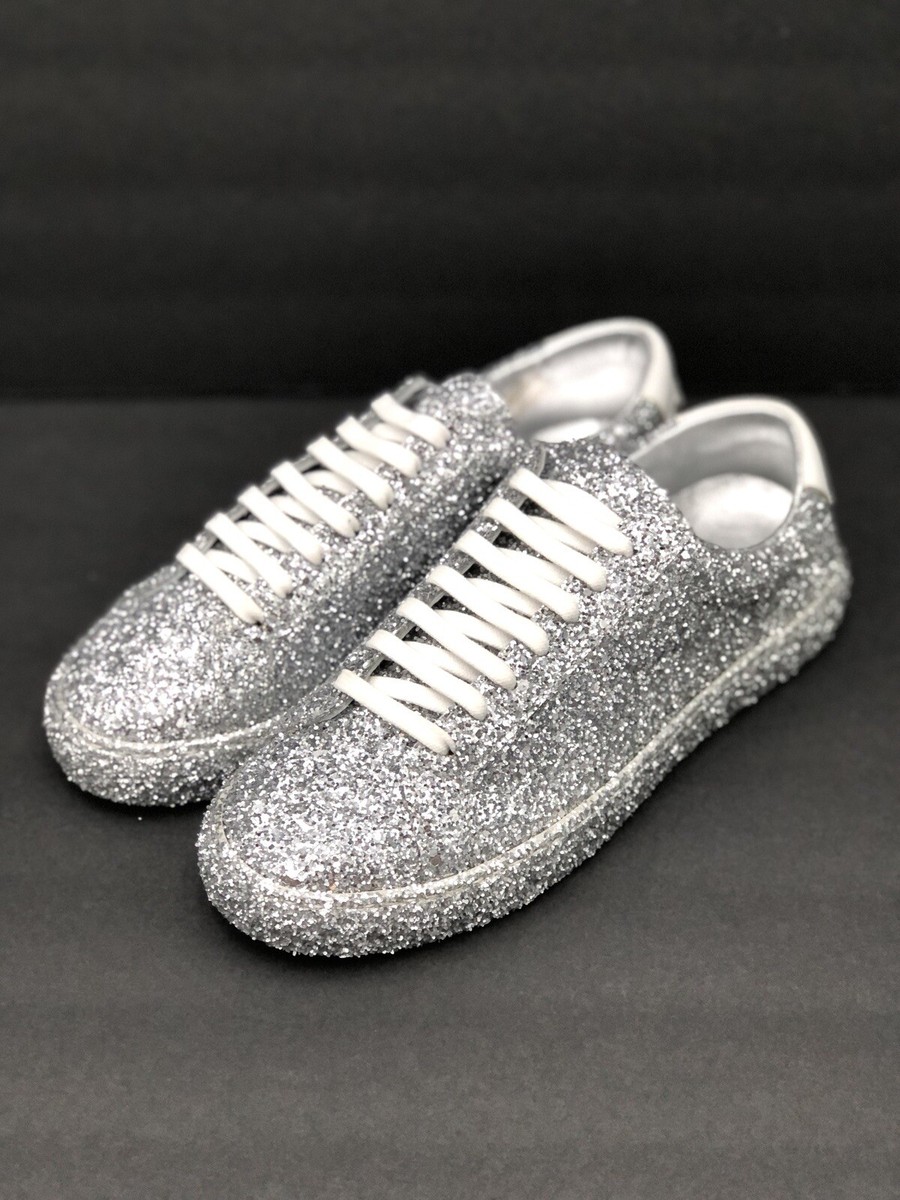 Saint Laurent Andy Low Top Glitter Sneaker Sz 37 EU / 7w US | eBay