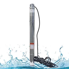 Deep Well Submersible Pump 0.5HP 4.4GPM Stainless Steel Water Pump 220V