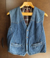 Cripple Creek RANCHWEAR Denim Men's Vest XL Soft Rayon Lined