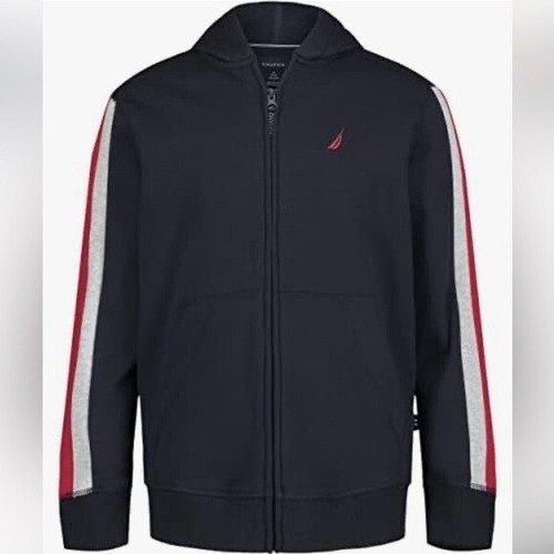 🎁 Nautica Fleece Zip Front Hoodie: NauticaPolar Fleece Zip-Up boys sweater - Picture 2 of 8