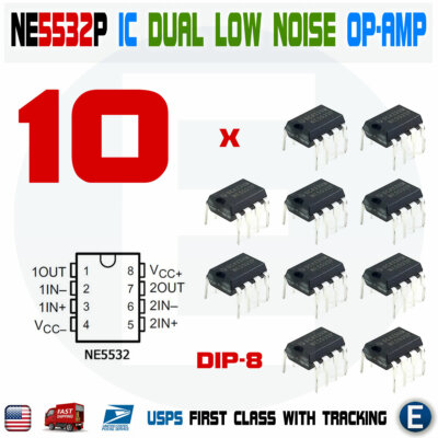 Lifeyz 10 PZ NE5532P DIP8 NE5532 Dip 5532P Dip-8 IC Squisito Lifeyz 10 PZ NE5532P DIP8 NE5532 Dip 5532P Dip-8 IC Squisito