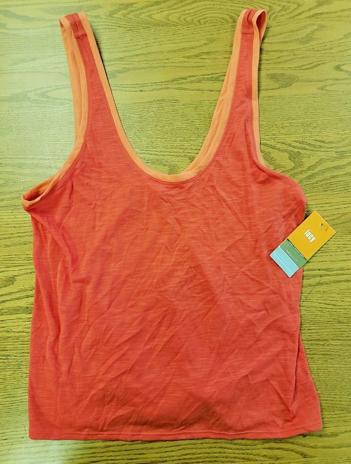 Lucy Tech Womens M Workout Practice Tank Tee Top Red 637171 FAST