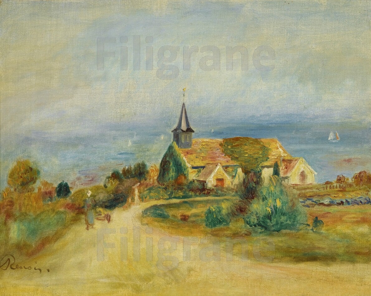 Renoir Varengeville reproduction affiche d'art 50x70cm peinture impressionniste