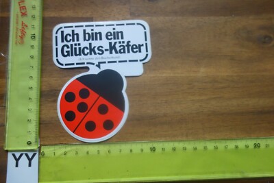 Alter Aufkleber Bücherei Buch Verlag Bibliothek Bücherbund GLÜCKSKÄFER