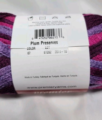 Premier Yarn Starbella 33 Yard Skein Color 07 Plum Preserves 3.5 oz Acrylic - Picture 4 of 6