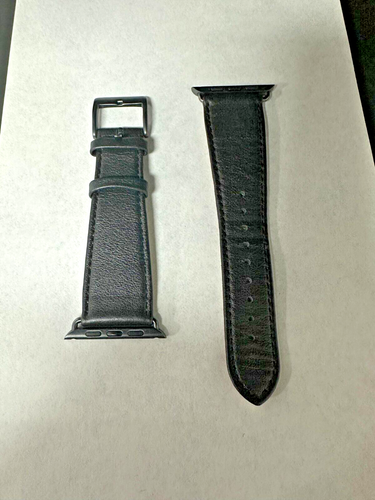 Original Roobaya Apple Watch Lederarmband / 42/44/45 mm / Schwarz - TOP*** - Zdjęcie 11 z 11