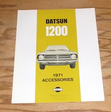 Folleto de venta 71 accesorios Datsun 1200 1971 originales
