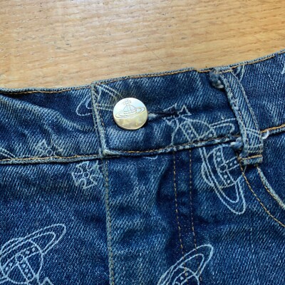 スカート Vivienne Westwood denim mini skirt orb Vivienne Westwood SS1985 Orb Monogram Denim Mini-Skirt | eBay
