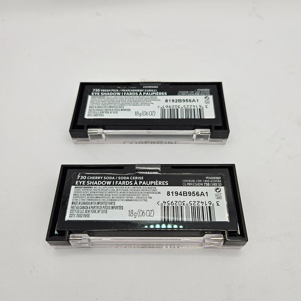 COVERGIRL Quad Palettes Eye shadow 730 Cherry Soda 735 Fresh Pick NEW Makeup - Image 4 of 4