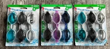 Dolfino Adult Pacesetter Swim Goggles NEW In Package UV Protection (3-3 Packs)