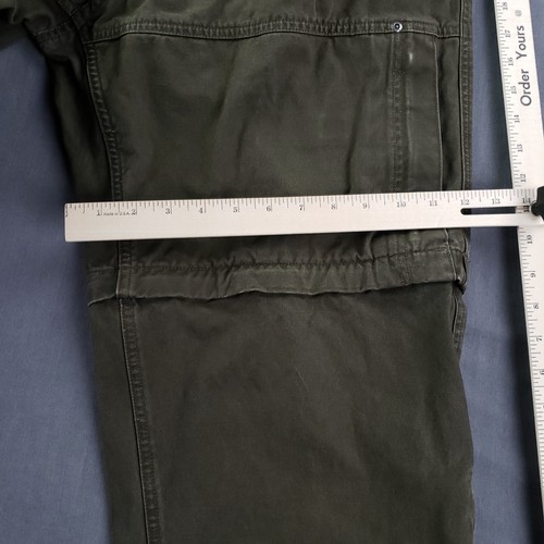 Sorel Pants Mens 36 Green Convertible Hiking Camping Outdoors Fishing Canvas - Picture 7 of 13