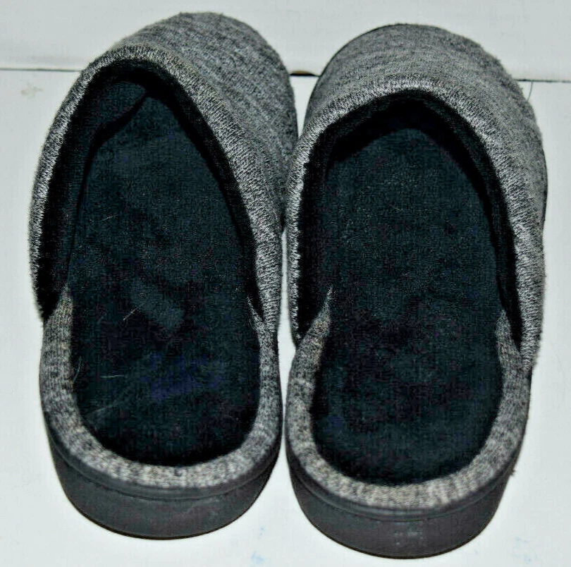 Тапочки сабо Isotoner серые белые черные с улучшенной подушкой на пятке размер 7,5-8 - Изображение 2 из 4