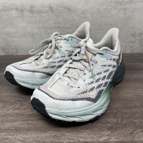 Lotto scarpe da corsa HOKA Speedgoat 5 Trail donna 9 One One grigio acqua - Foto 2 di 13