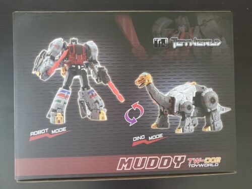 ToyWorld TW-D02 Muddy "Masterpiece" Sludge 3rd Party Transformers Dinobot - Picture 3 of 9