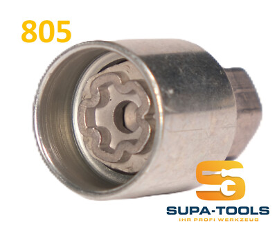 Original  Audi Felgenschloss 805 Code E Schlüssel Radsicherung Wheel Lock Key