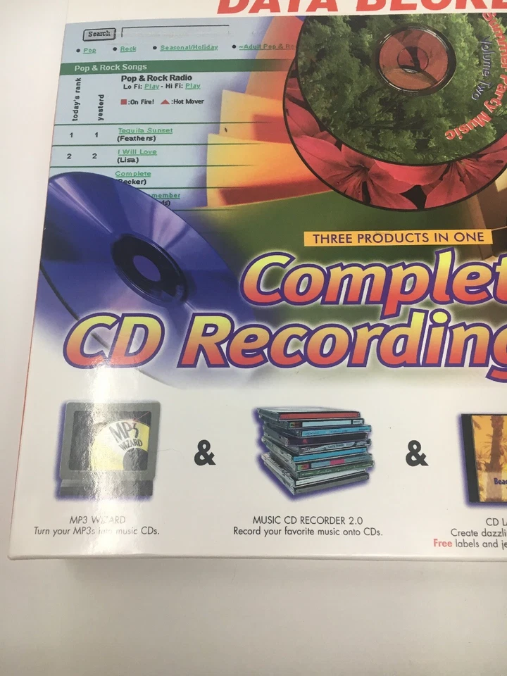 Data Becker Cd Recording Suite MP3 Recorder Labelmaker Windows 95/98 C1 - Image 3 of 4