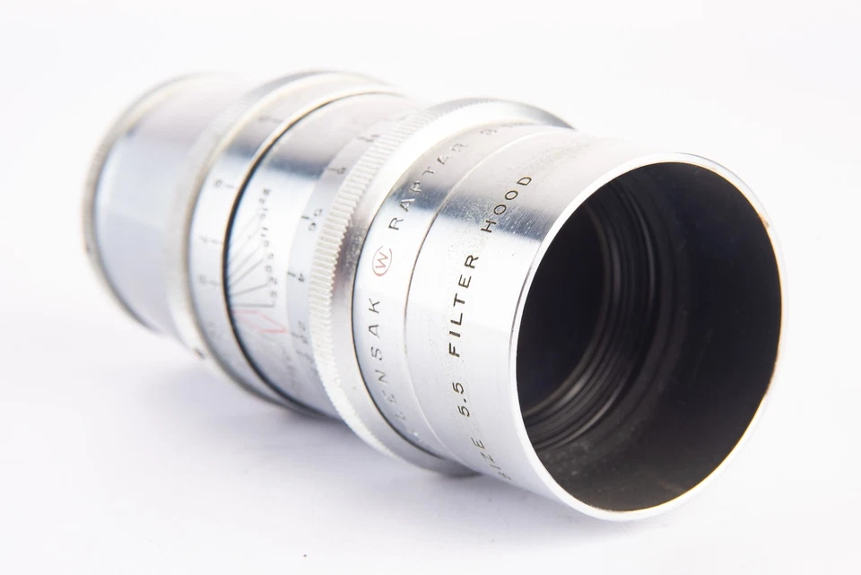 C Mount Wollensak Raptar 3 Inch f/2.5 Cine Telephoto Lens with Hood and Caps V19 - Image 3 of 4