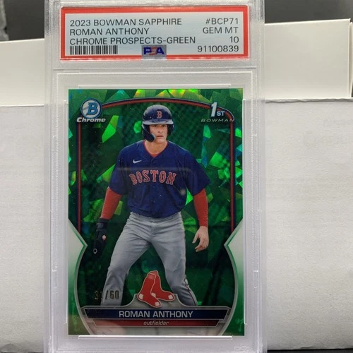 2023 Bowman Sapphire Roman Anthony /60 PSA 10 #BCP-71