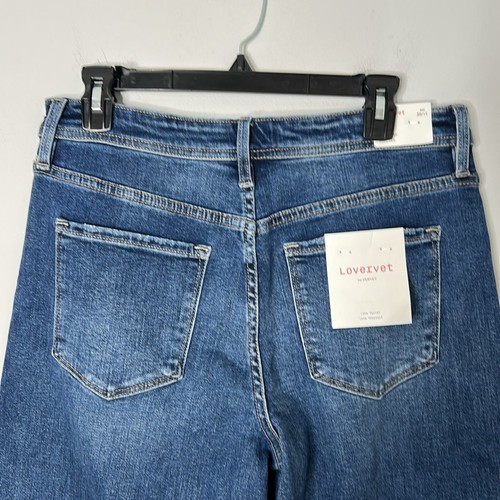 Lovervet by Vervet Kindness High Rise Wide Leg A-line Jeans NWT - Picture 6 of 7
