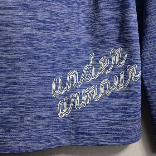 Under Armour Youth XL Jacket Royal Blue HeatGear Loose 1/4 Zip Athletic Pullover - Picture 9 of 12