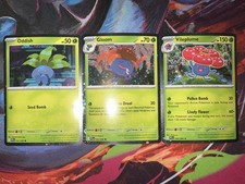 Oddish Gloom Vileplume Cosmos Holo 001/094 - 002/094 - 003/094 Promo Set Of 3