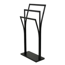 SCC3300 Edenscape Freestanding Y-Style Towel-Rack, Matte Black 16.56 x 9.88 x...