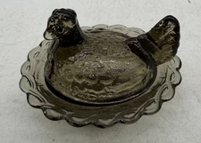 Mini Chick Salt Cellar - Titanium - Mosser Glass, USA