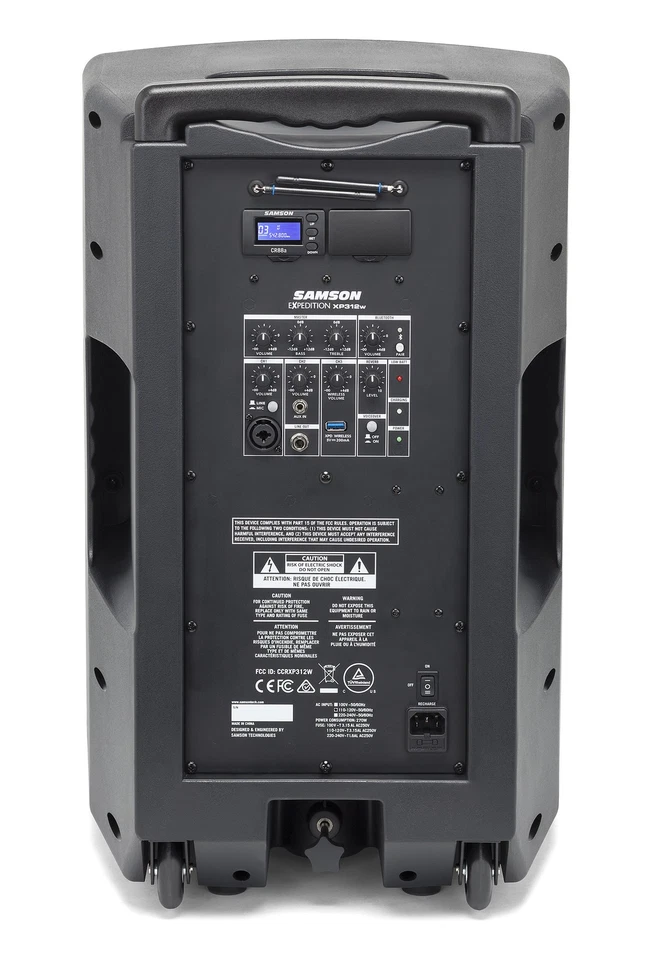 Altavoz portátil recargable Samson Expedition XP312W-D 12" con Bluetooth + micrófono Foto 4 de 4