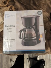 Máquina de café Mainstays de 5 tazas negra