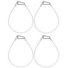 4Pcs Stainless Steel Braided Safety Cable Rope Lock for Stage Light Security