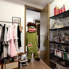 Funny Monster One Piece Costume Hooded Pajamas for Photos and Parties
