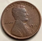 1915 Lincoln Wheat Cent — VG — Philadelphia — Lower Mintage — BN381