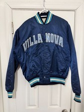 Villanova University Wildcats 1980s Satin Starter Jacket Size Large L