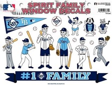 MLB Tampa Bay Rays Spirit Family Window Decals
