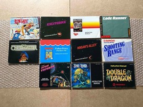 LOT OF 66 NES Manuals (Friday Shadowgate Jurassic Hook Donkey Mario Super C)