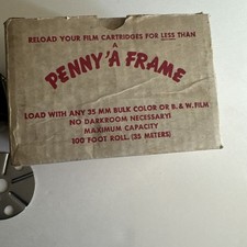 Watson 66C Daylight Bulk 35mm Film Loader Vintage 1966 Penny a Frame With Box