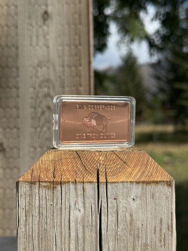 Barra de lingote lingote tipo 2 de cobre American Buffalo de 1 oz - metal de cobre fino de 0,999 - Imagen 7 de 13