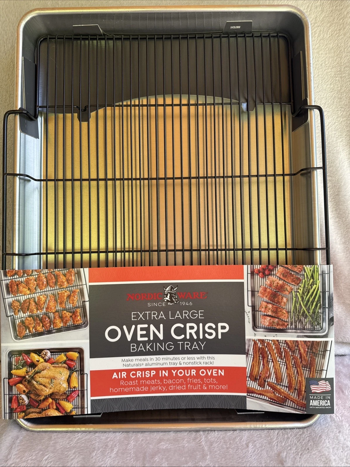 Nordic Ware, Extra Large Oven Crisp Baking Tray Roasting Pan