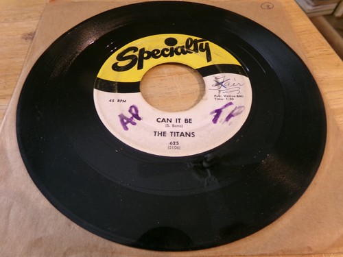 The Titans 45 - Don't You Just Know It - Specialty 625 - Picture 2 of 2
