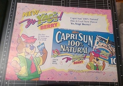  Yo Yogi! Capri Sun Print Ad 1990 8X11 Promo