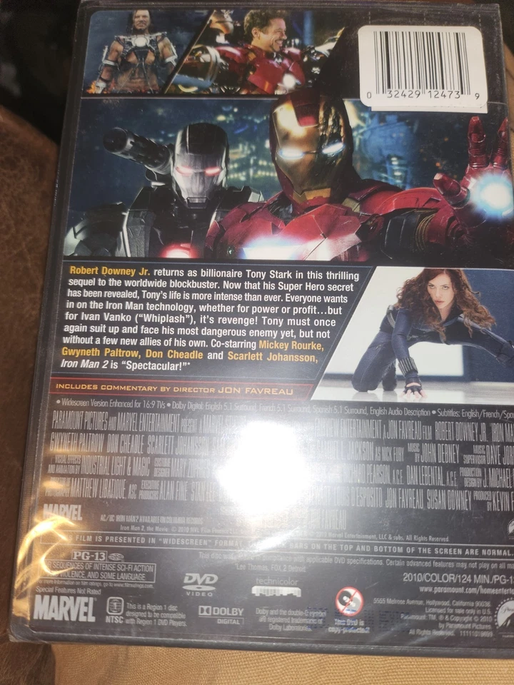 Iron Man 2 (DVD 2010, Marvel - Promo Copy) Brand New - Factory Sealed - Image 2 of 2
