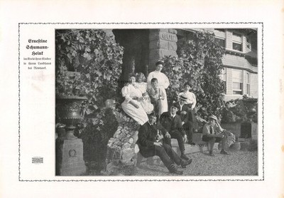 Ernestine Schumann-Heink mit Familie - 1911 - Historischer Kunstdruck ~19x28cm