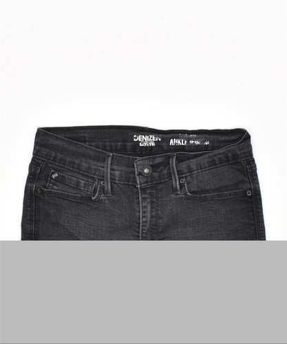 DENIZEN BY LEVI'S Womens Distressed Skinny Jeans W28 L26 Black Cotton OK01 - Picture 3 of 3