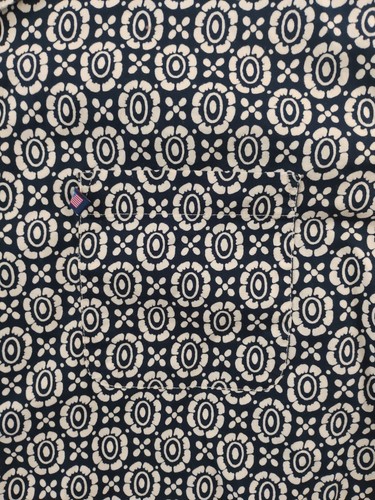 Vtg Polo Jeans Co Ralph Lauren Floral Mens Medium Black Beige Button Up Shirt - Picture 6 of 14