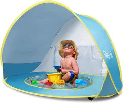 Glymnis Baby Strandmuschel Strandzelt Pop-Up Baby Strand Zelt Mit Trennbarer Poo