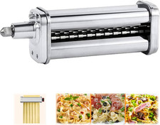 Pasta Roller Cutter, Adjustable Stainless Steel Noodle Press Attachment